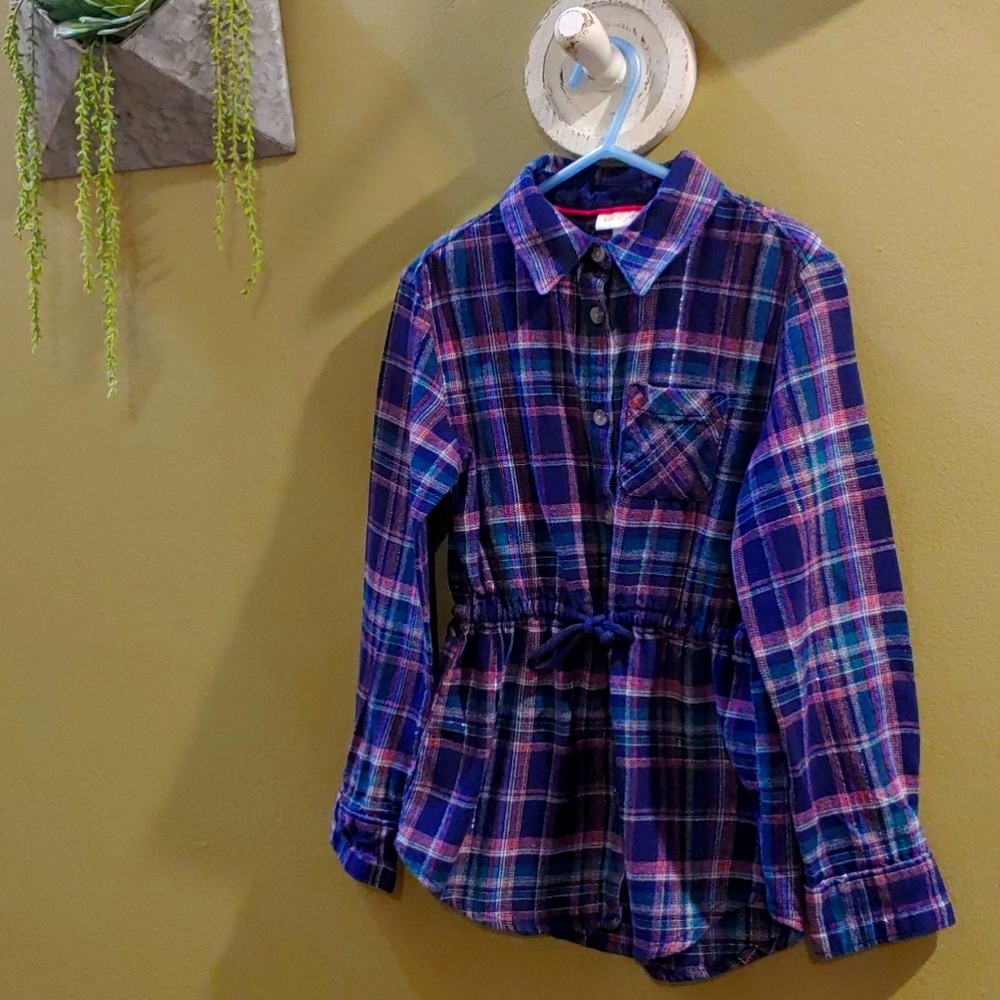 Plaid Button-Down Shirt